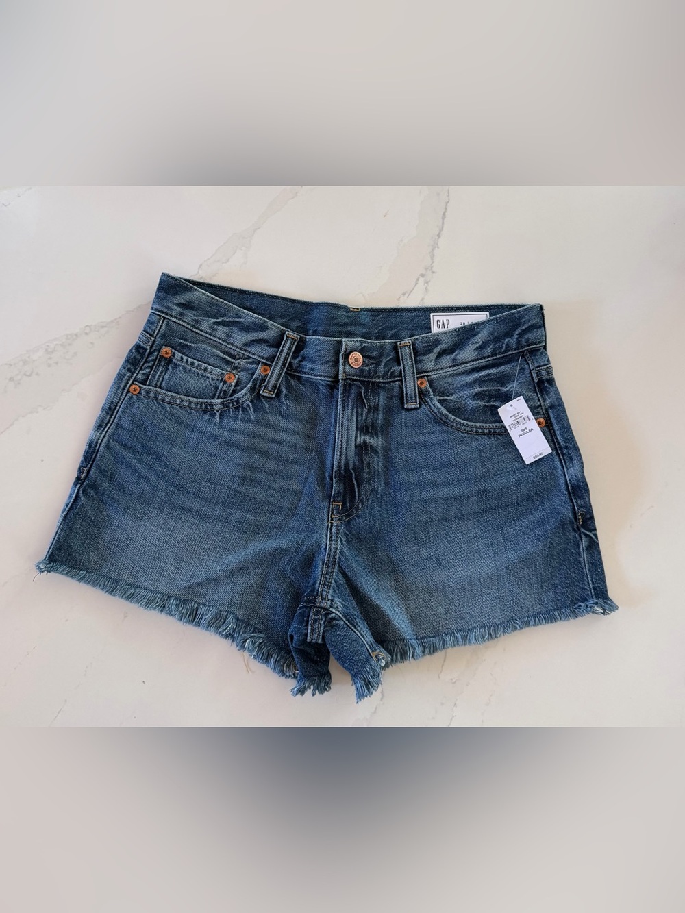 NWT GAP Denim Shorts with Raw Hem